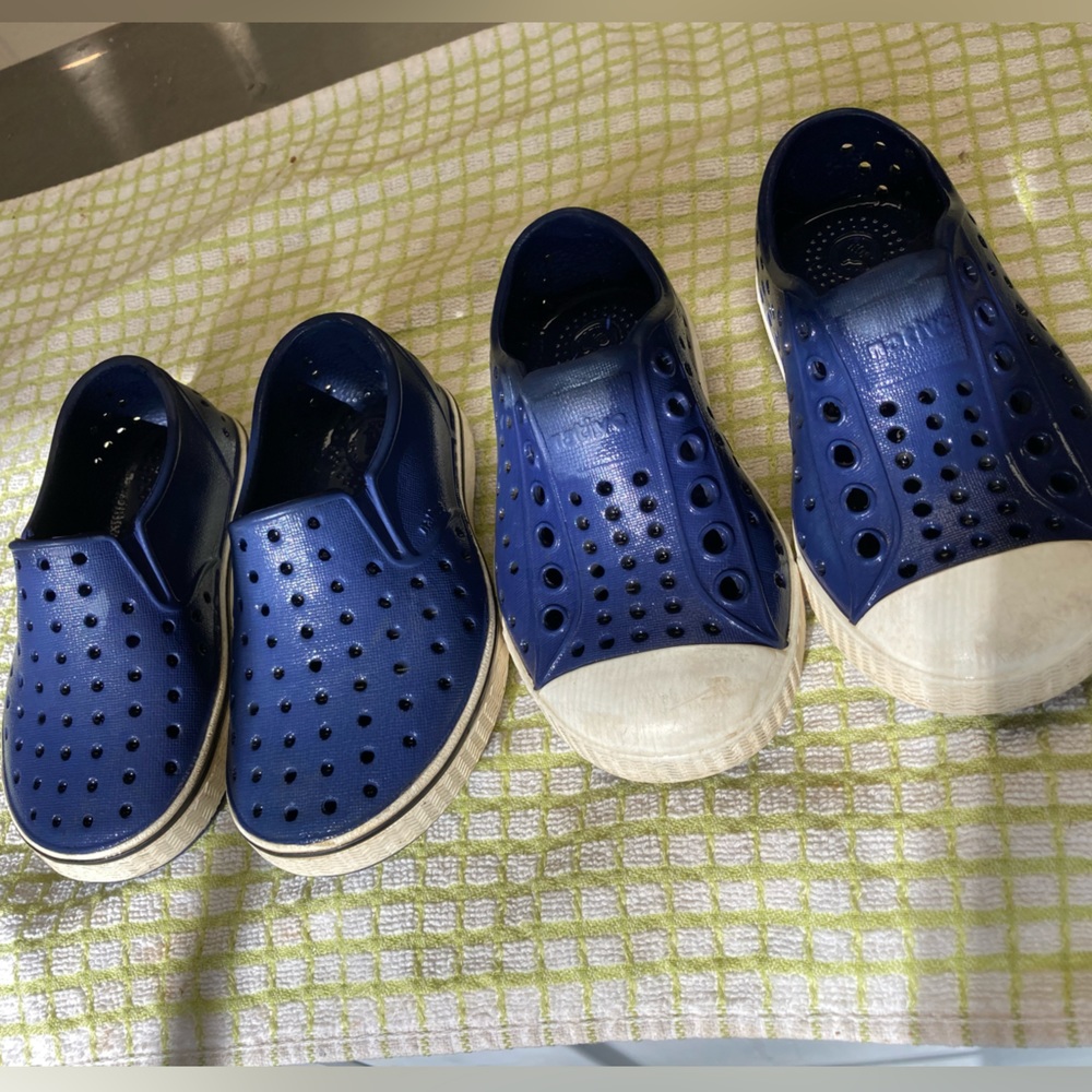 Two pairs of Native water shoes
